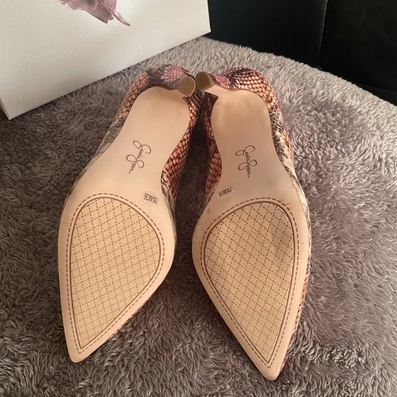 Jessica Simpson Copper Snake Print Platform 5 1/2M - Picture 4 of 4
